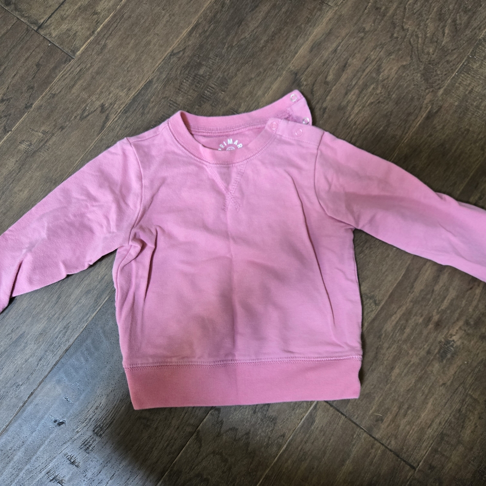 Primary Pink Sweatshirt Classic Crew Neck